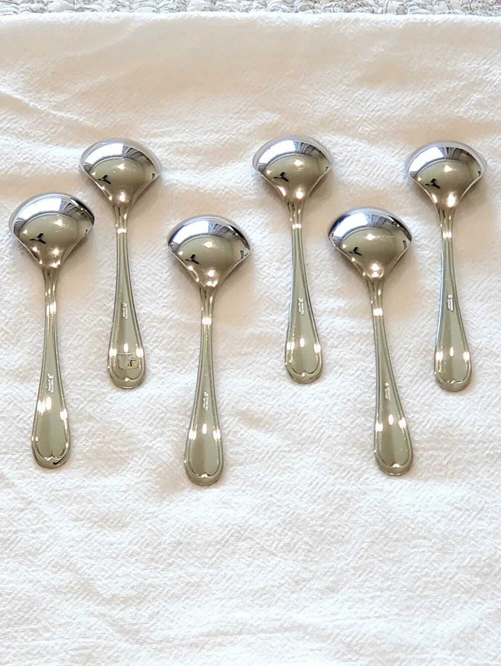 WMF Set 6 Cromargan Germany 18/10 Stainless Steel Coffee Spoons, Vintage, MCM